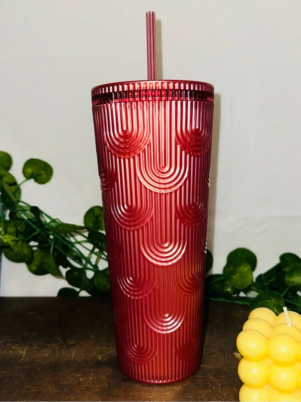 Starbucks Pink Textured Tumbler Cup Fall 2023